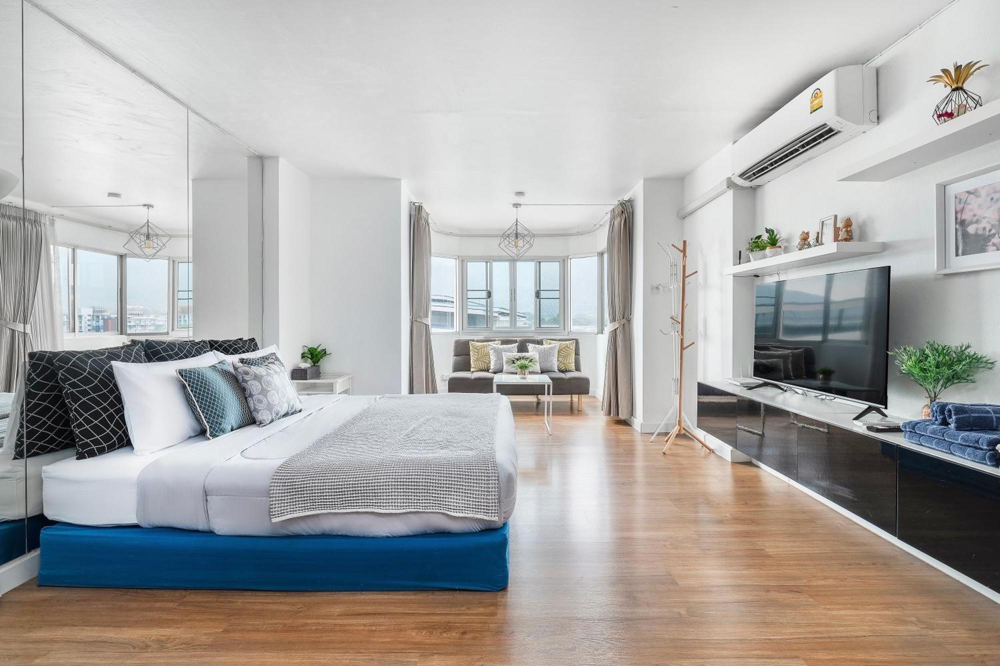 Cozy B At Nimman Studio Room In Condominium 치앙마이 외부 사진